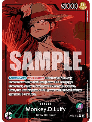 EB02-010 (Alternate Art) Monkey.D.Luffy (010)