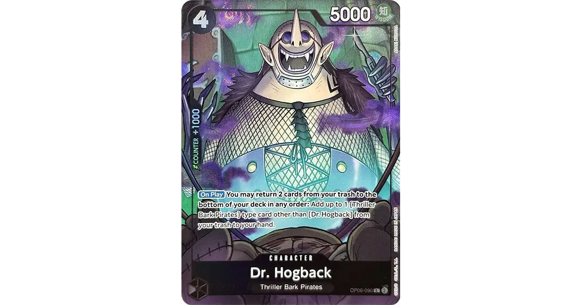 OP06-090 (Alternate Art) Dr. Hogback