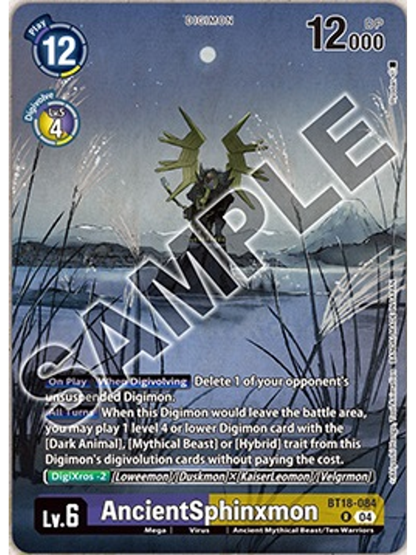 BT18-084 (Alternate Art) AncientSphinxmon 1