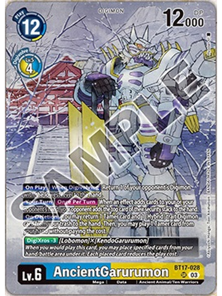 BT17-028 (Alternate Art) AncientGarurumon 1