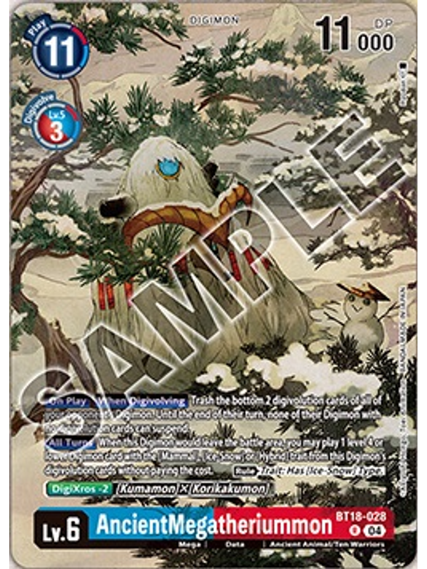 BT18-028 (Alternate Art) AncientMegatheriummon 1