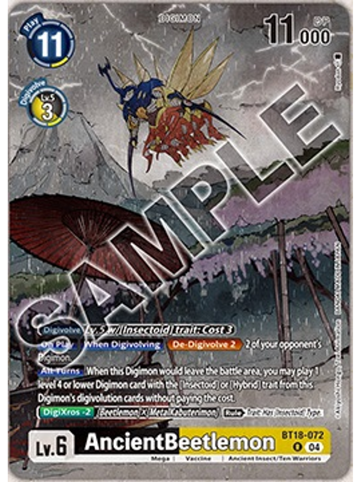 BT18-072 (Alternate Art) AncientBeetlemon 1