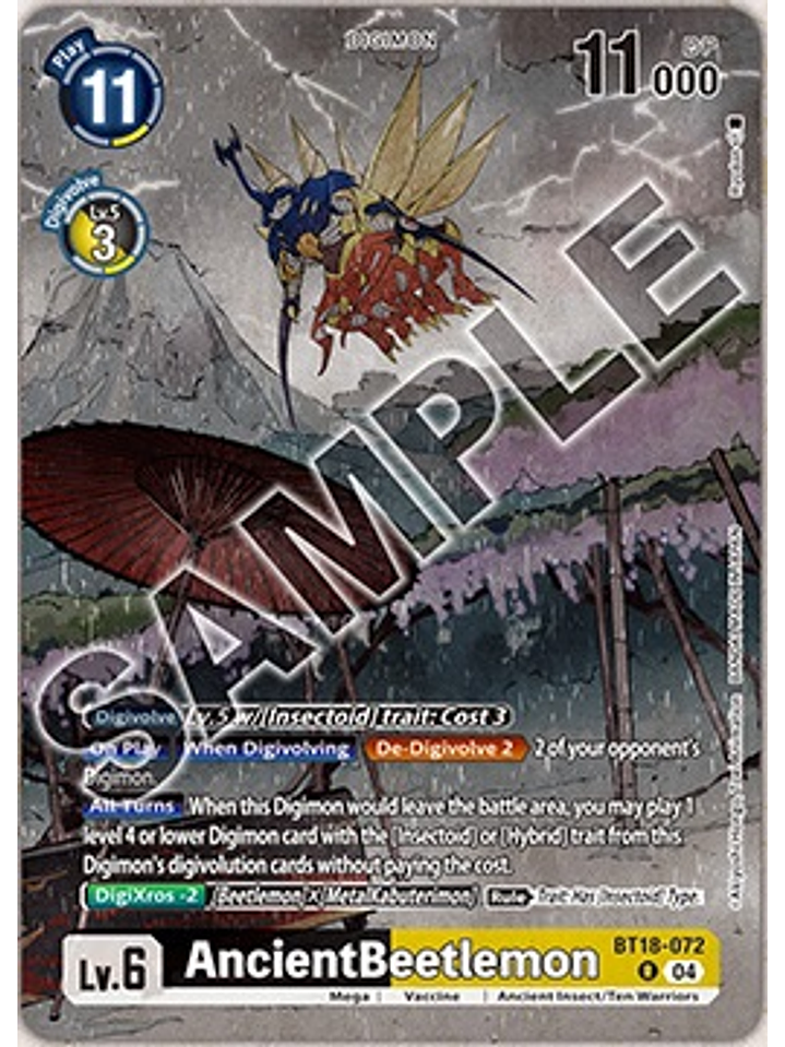 BT18-072 (Alternate Art) AncientBeetlemon 1