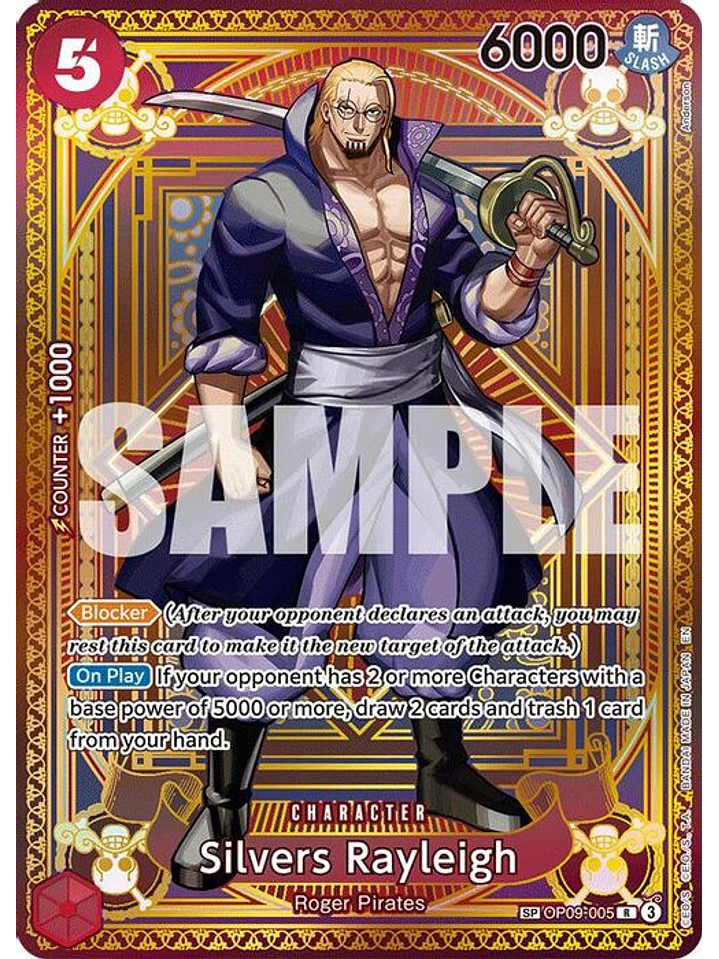 OP09-005 (Special Rare) Silvers Rayleigh (SP) 1