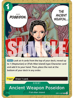 OP11-037 U Ancient Weapon Poseidon