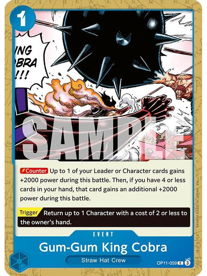 OP11-059 C Gum-Gum King Cobra 1