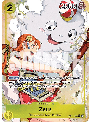OP11-106 (Alternate Art) Zeus