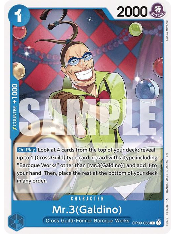 OP09-056 R Mr.3(Galdino) (Reprint) (ST25) 1