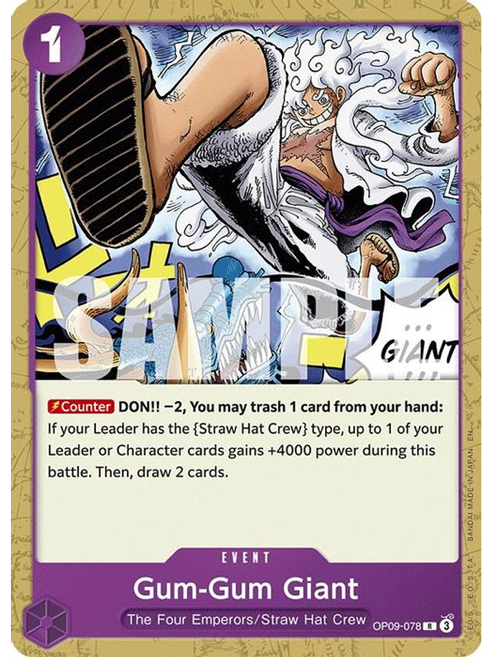 OP09-078 R Gum-Gum Giant (Reprint) (ST26) 1