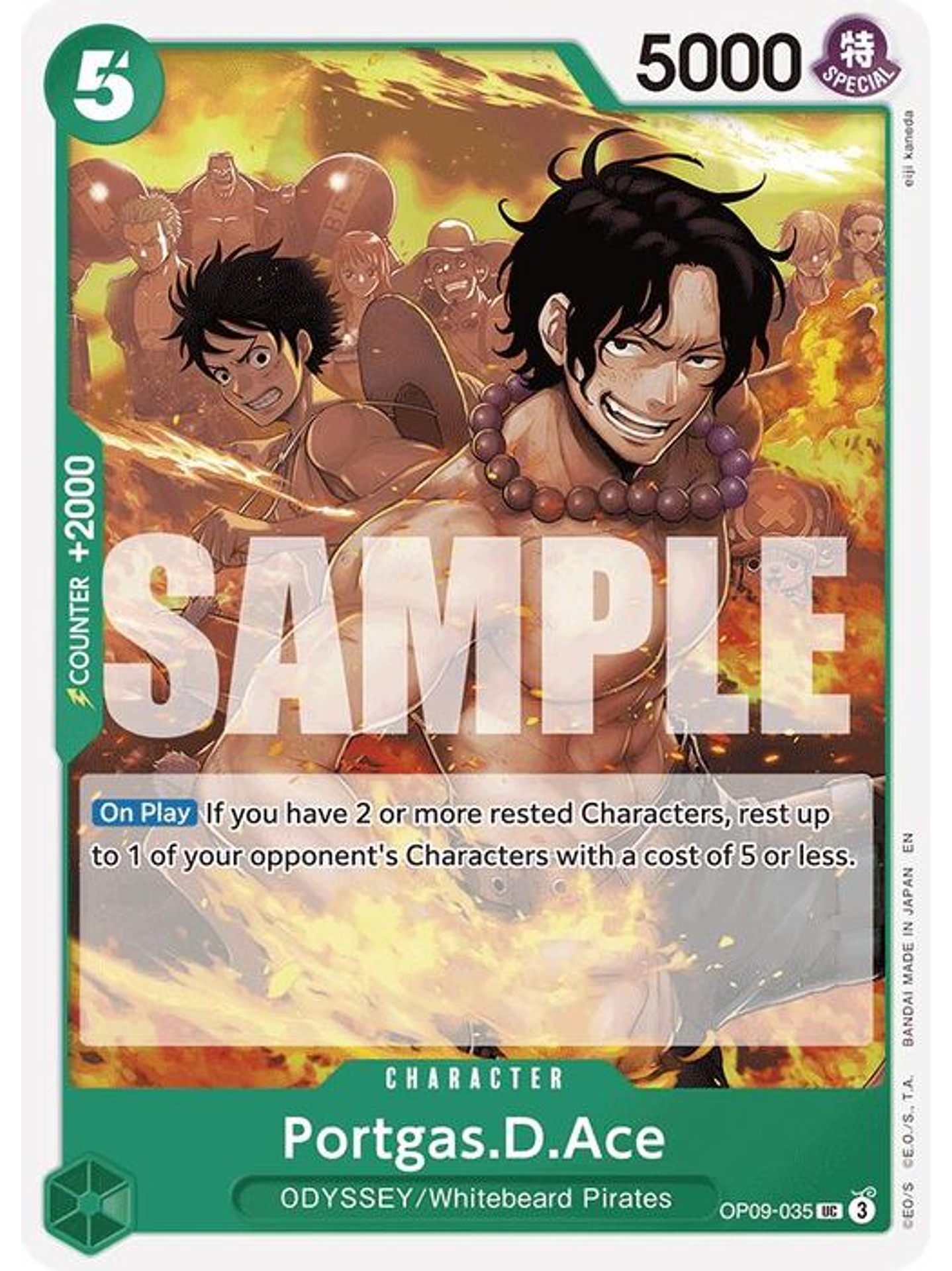 OP09-035 U Portgas.D.Ace (Reprint) (ST28) 1