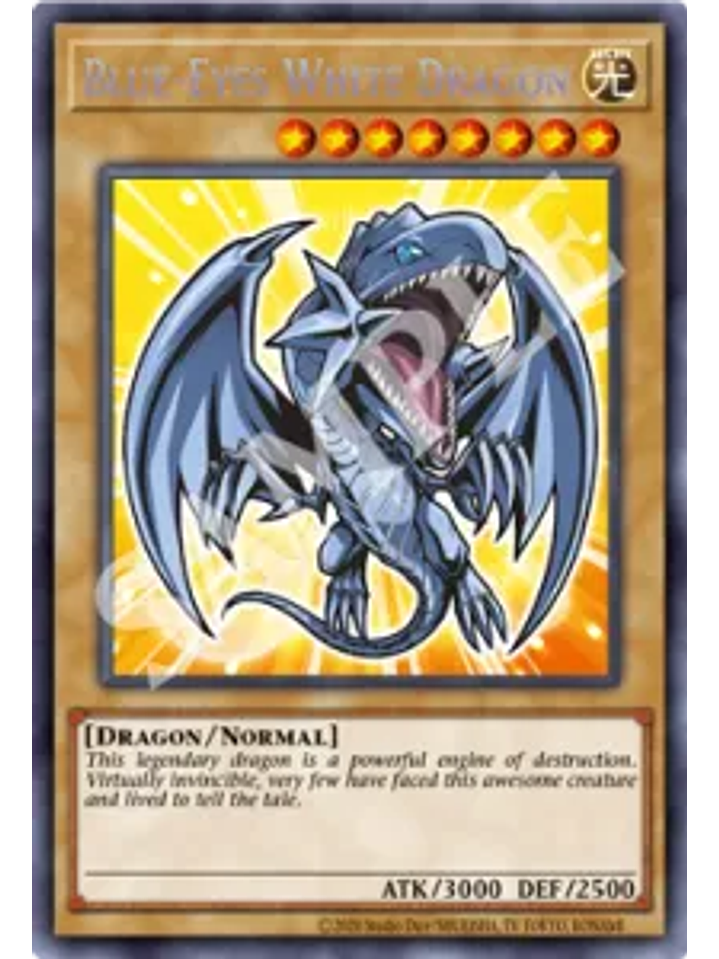 Blue-Eyes White Dragon - BLMM-EN001 - Starlight Rare 1st Edition 1