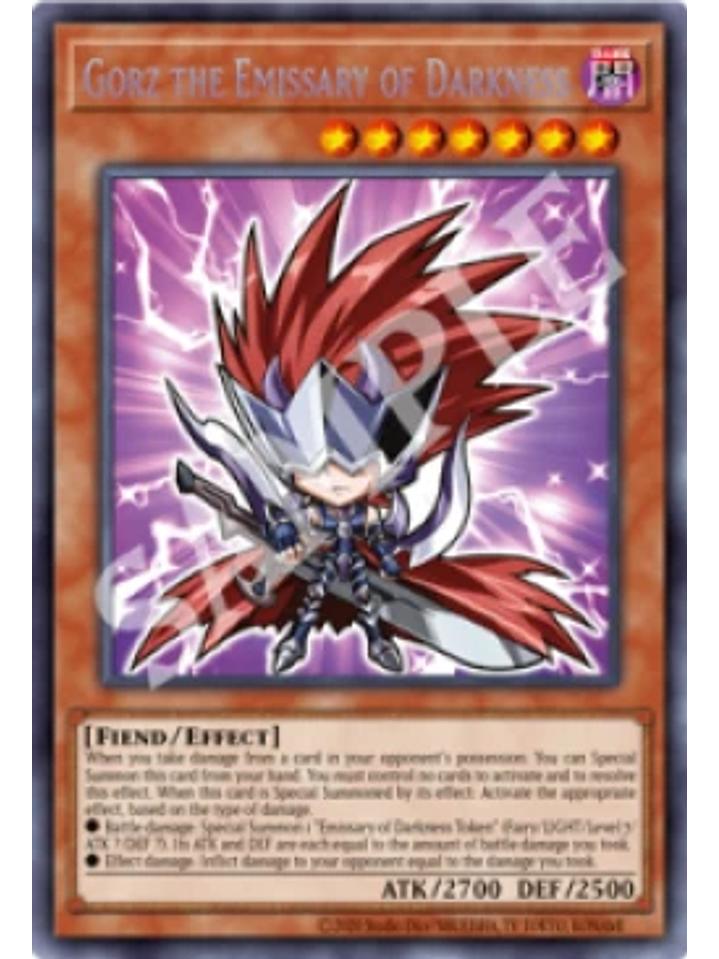 Gorz the Emissary of Darkness - BLMM-EN005 - Starlight Rare 1st Edition 1