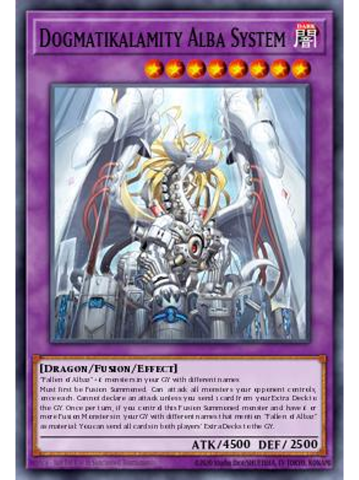 Alba System Dogmatikalamity - BLMM-EN011 - Secret Rare 1st Edition 1