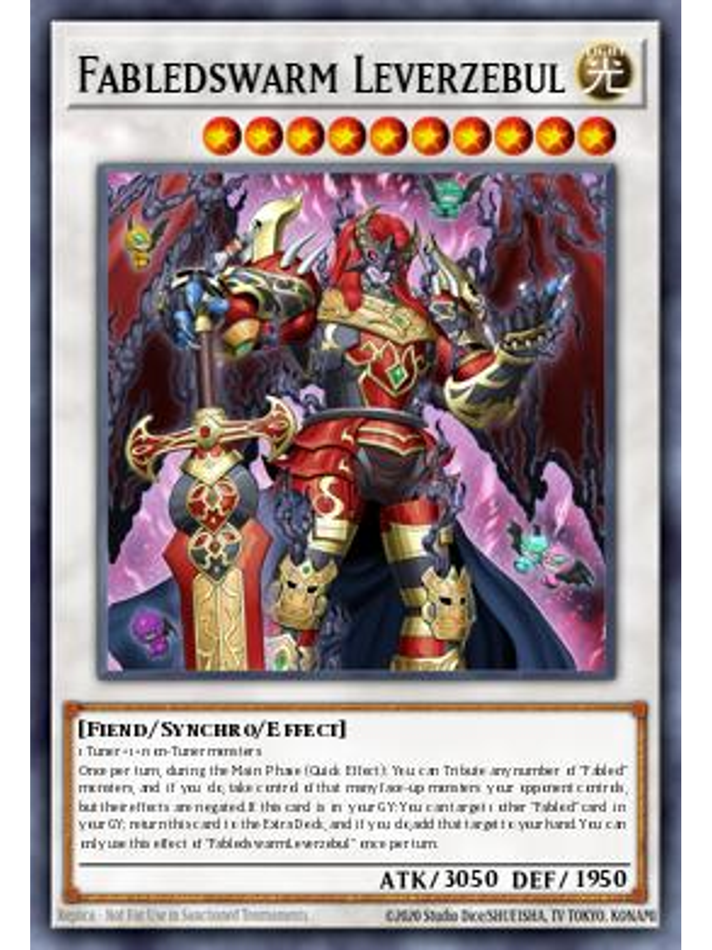 Fabled Levilazebul - BLMM-EN014 - Secret Rare 1st Edition 1