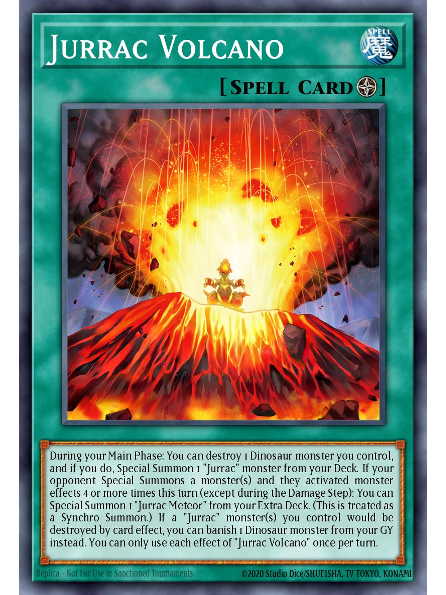Jurrac Volcano - BLMM-EN019 - Secret Rare 1st Edition 1