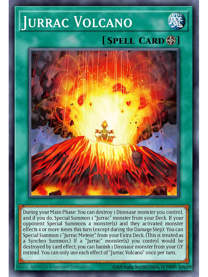 Jurrac Volcano - BLMM-EN019 - Secret Rare 1st Edition 1