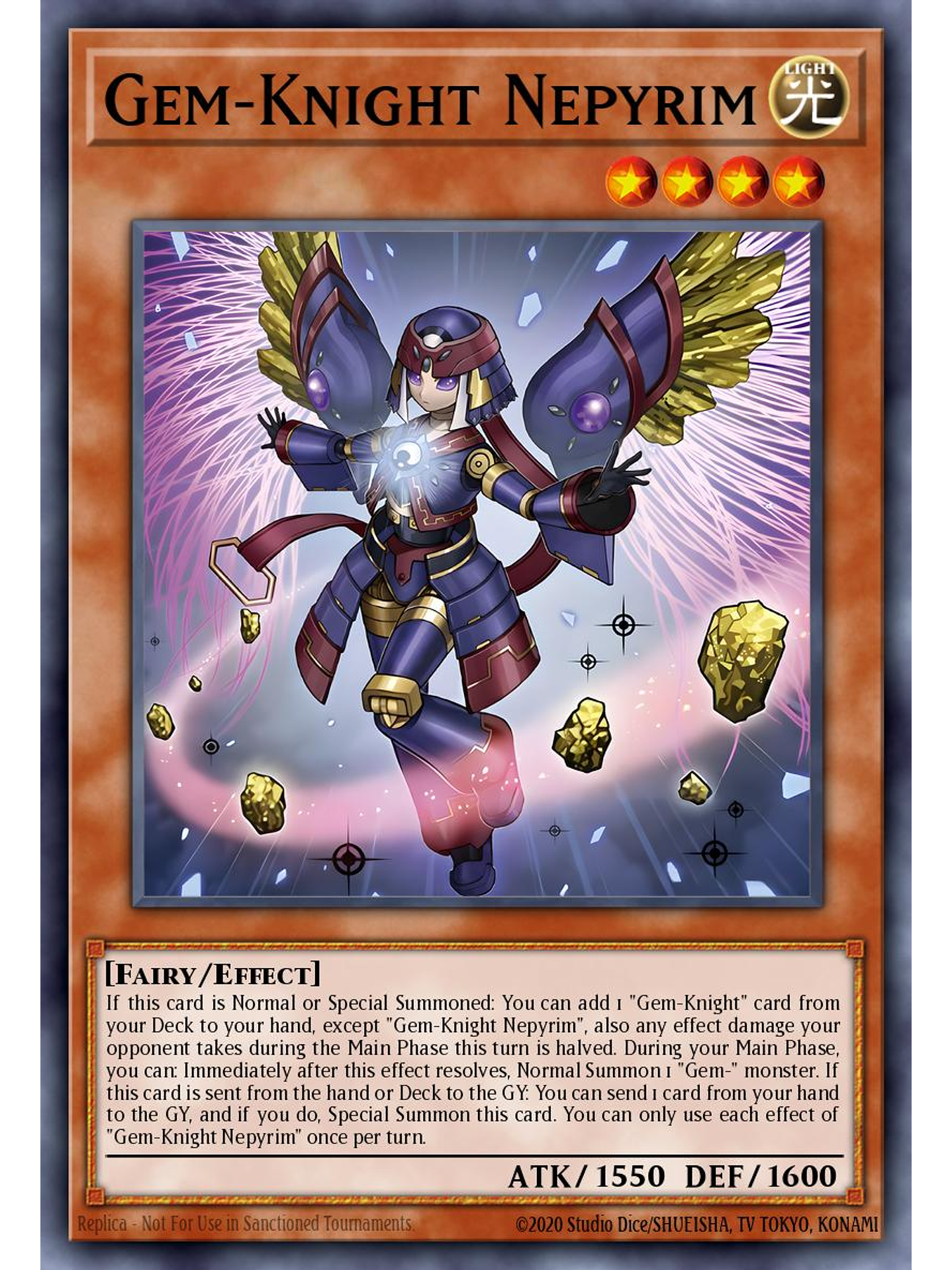 Gem-Knight Nepyrim - BLMM-EN021 - Secret Rare 1st Edition 1