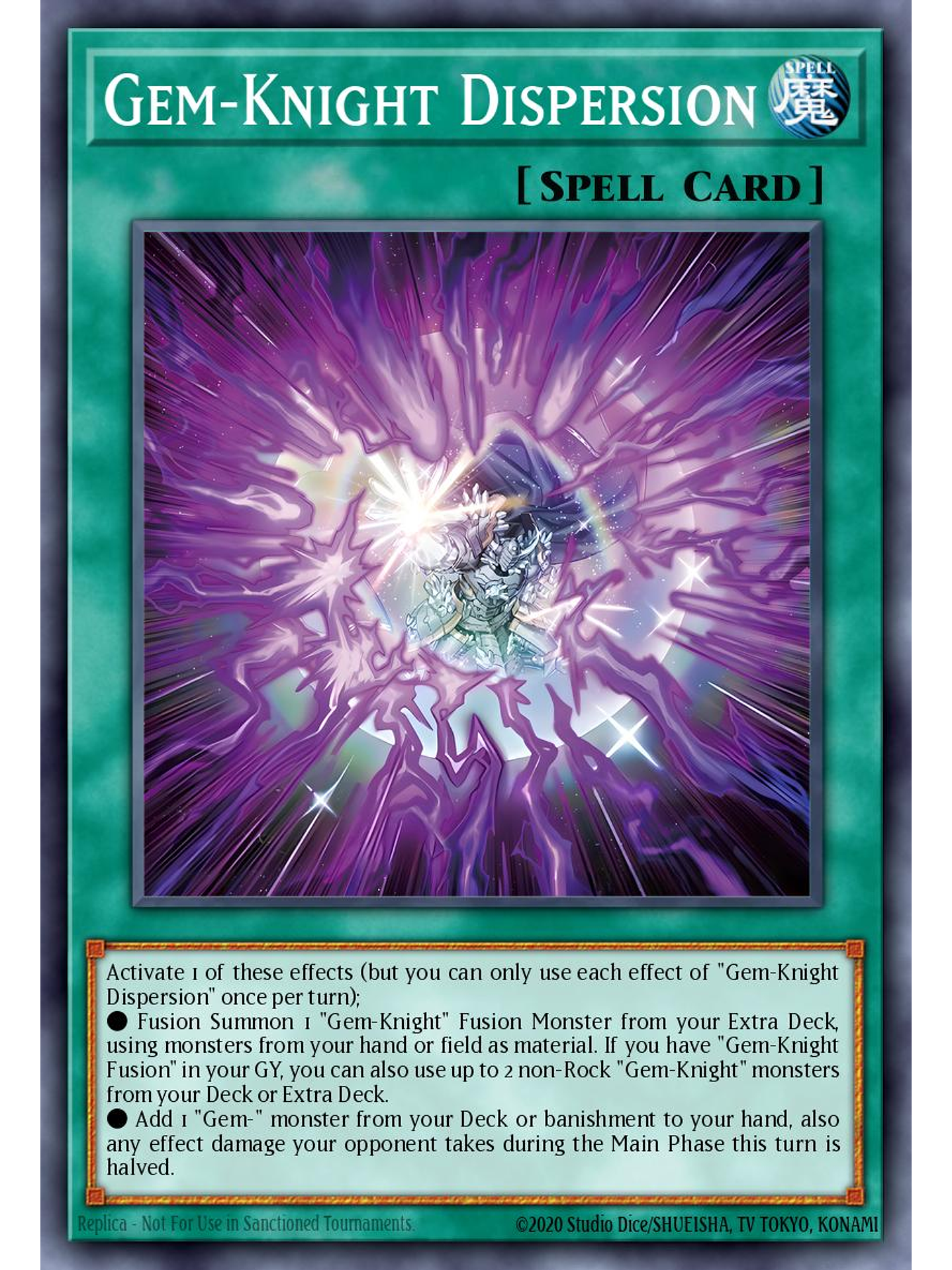Gem-Knight Dispersion - BLMM-EN023 - Secret Rare 1st Edition 1