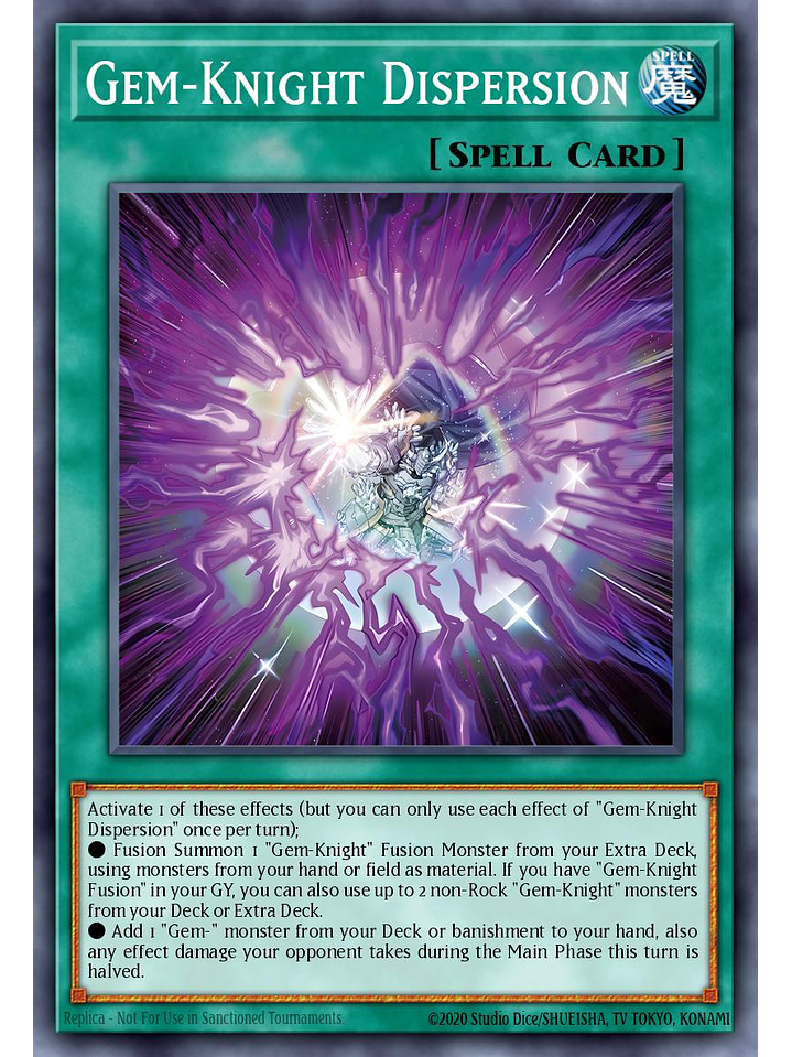 Gem-Knight Dispersion - BLMM-EN023 - Secret Rare 1st Edition 1