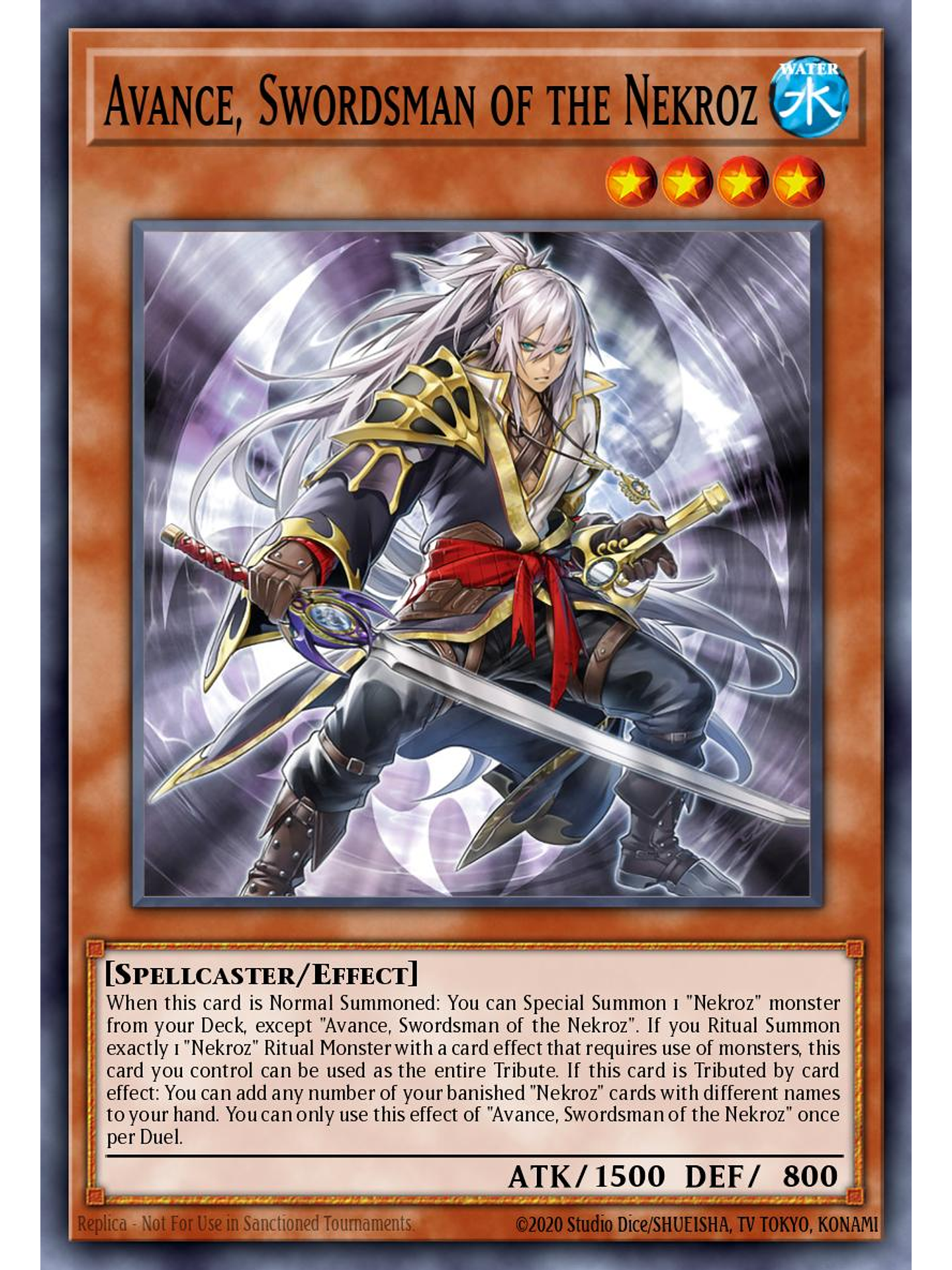 Avance, Swordsman of the Nekroz - BLMM-EN024 - Secret Rare 1st Edition 1