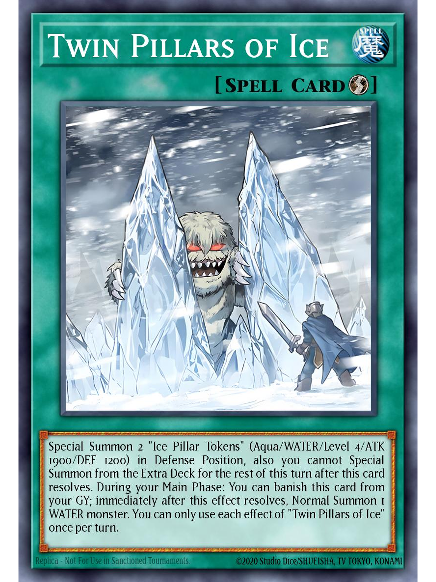 Twin Pillars of Ice - BLMM-EN032 - Ultra Rare 1st Edition 1