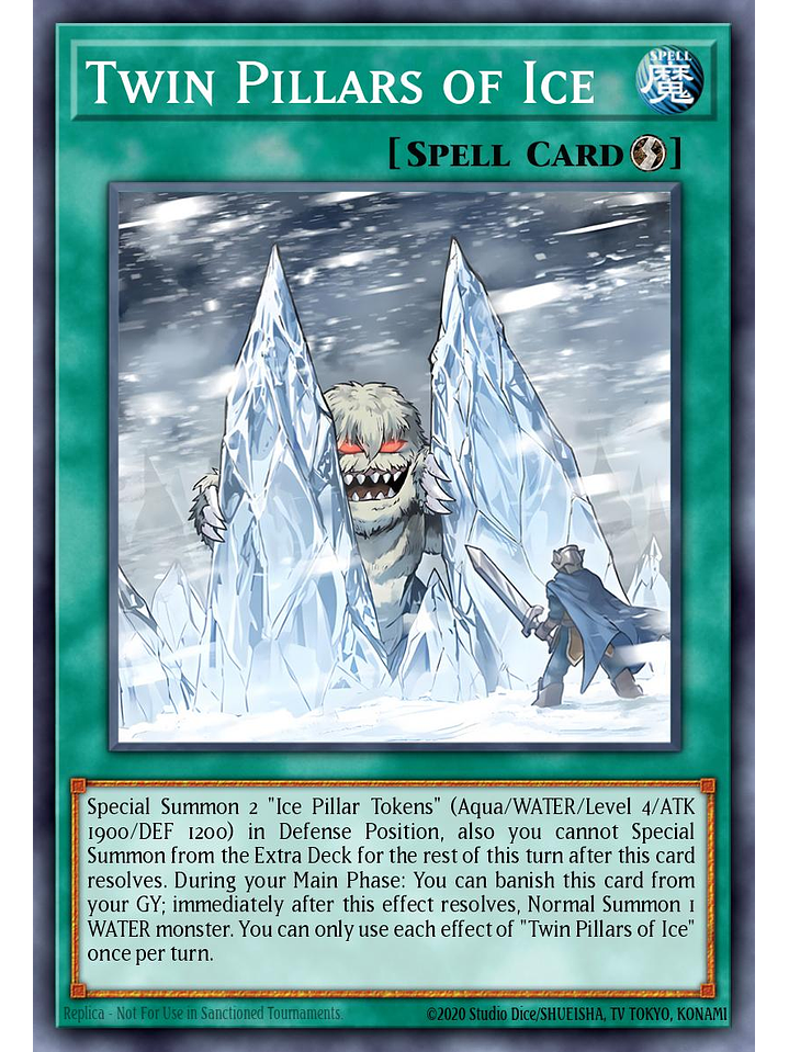 Twin Pillars of Ice - BLMM-EN032 - Ultra Rare 1st Edition 1