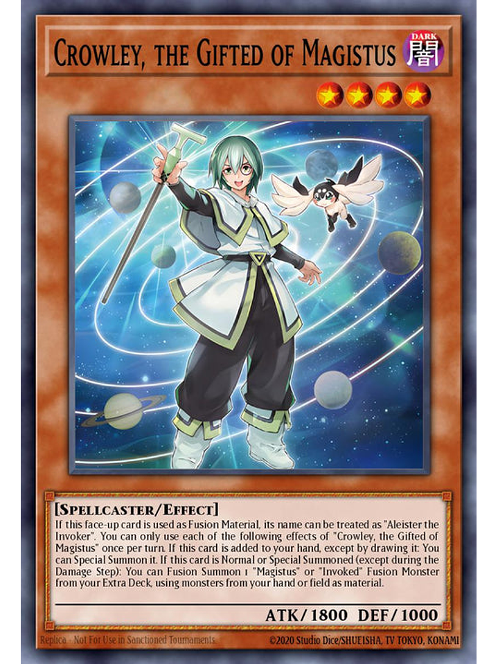 Crowley, the Gifted Magistus - BLMM-EN044 - Secret Rare 1st Edition 1