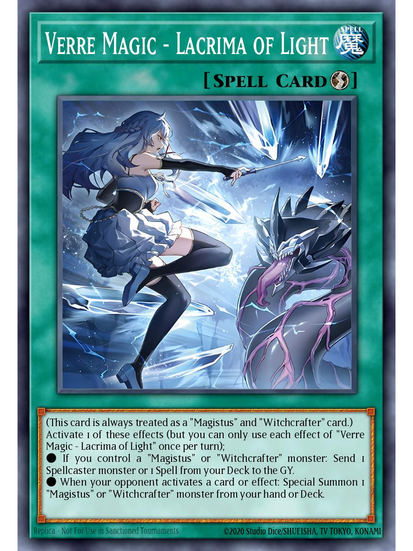 Verre Magic - Lacrima of Light - BLMM-EN046 - Secret Rare 1st Edition 1