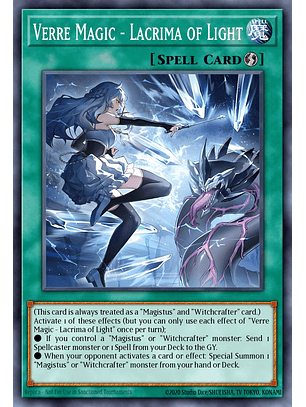 Verre Magic - Lacrima of Light - BLMM-EN046 - Secret Rare 1st Edition