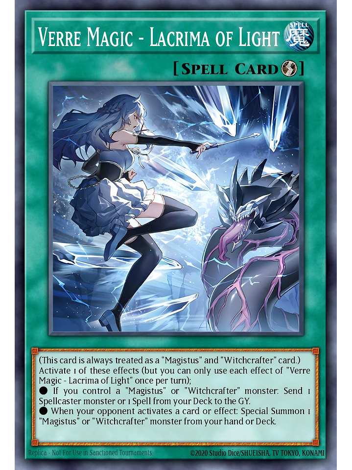 Verre Magic - Lacrima of Light - BLMM-EN046 - Secret Rare 1st Edition 1