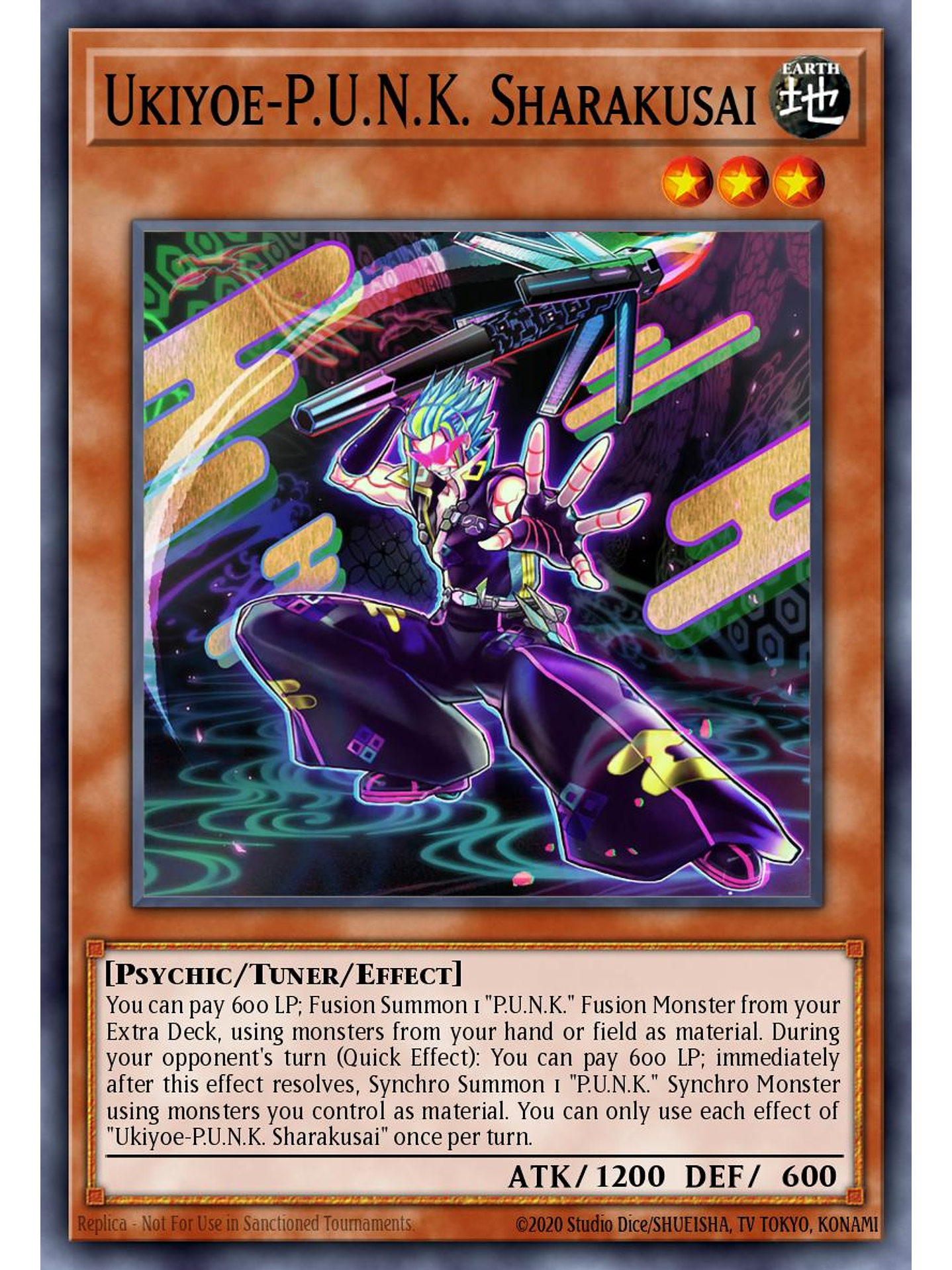 Ukiyoe-P.U.N.K. Sharakusai - BLMM-EN070 - Ultra Rare 1st Edition 1