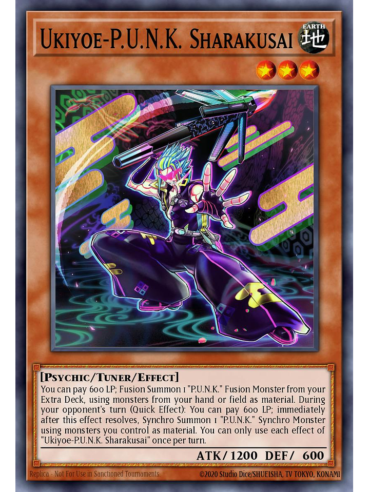 Ukiyoe-P.U.N.K. Sharakusai - BLMM-EN070 - Ultra Rare 1st Edition 1