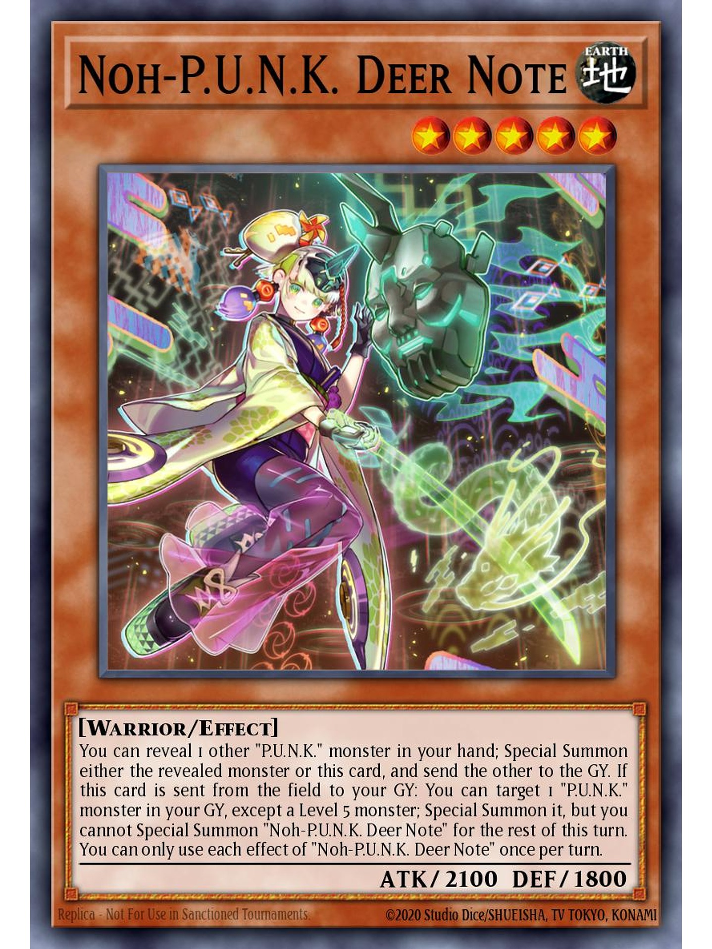 Noh-P.U.N.K. Deer Note - BLMM-EN076 - Ultra Rare 1st Edition 1