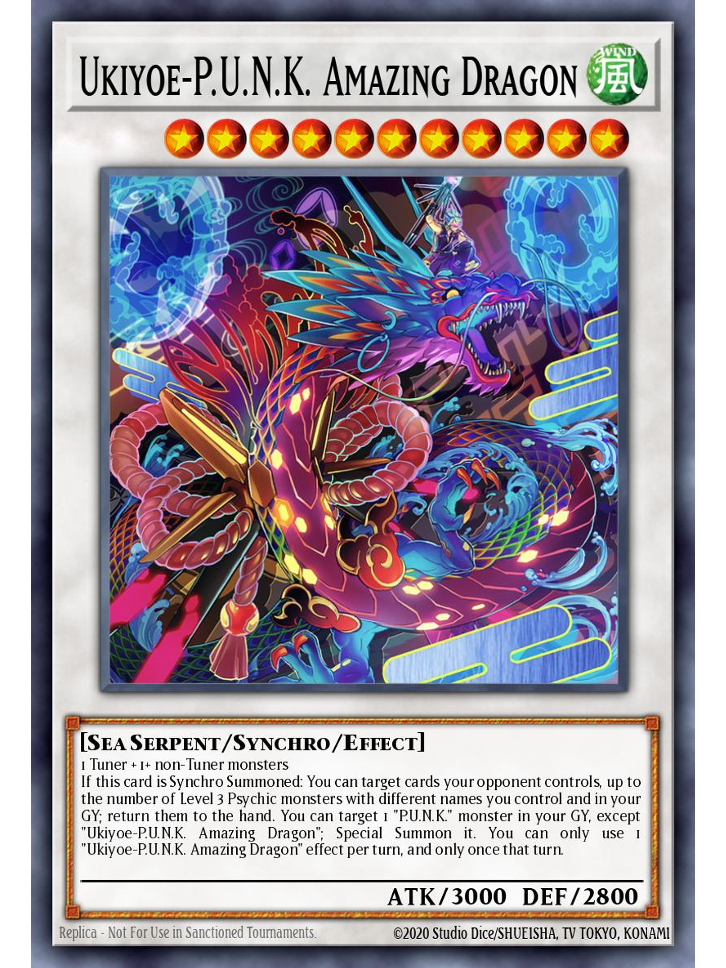 Ukiyoe-P.U.N.K. Amazing Dragon - BLMM-EN077 - Ultra Rare 1st Edition 1