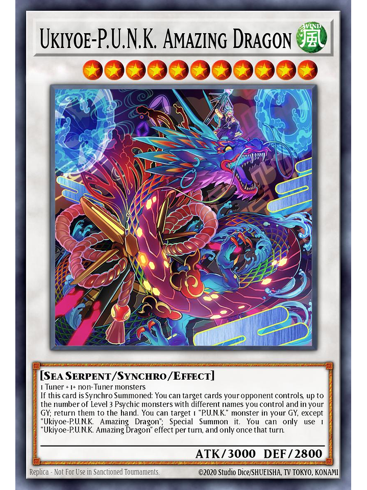 Ukiyoe-P.U.N.K. Amazing Dragon - BLMM-EN077 - Ultra Rare 1st Edition 1