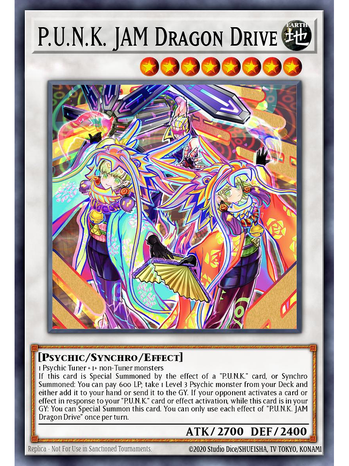 P.U.N.K. JAM Dragon Drive - BLMM-EN078 - Ultra Rare 1st Edition 1