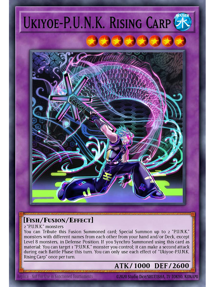 Ukiyoe-P.U.N.K. Rising Carp - BLMM-EN079 - Ultra Rare 1st Edition 1