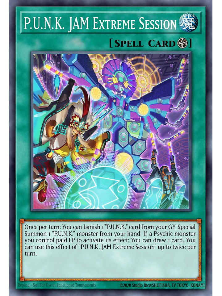 P.U.N.K. JAM Extreme Session - BLMM-EN080 - Ultra Rare 1st Edition 1