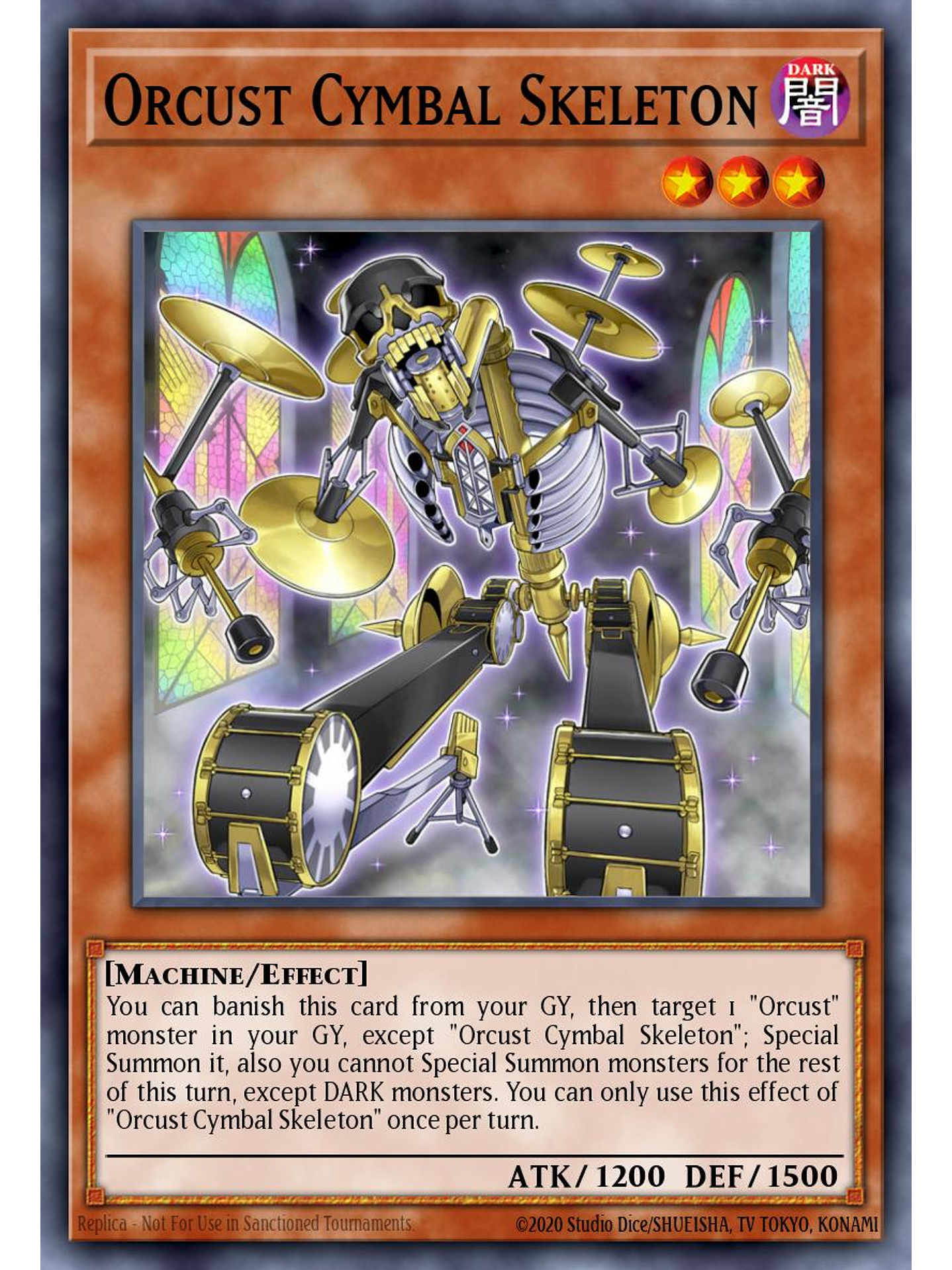 Orcust Cymbal Skeleton - BLMM-EN084 - Ultra Rare 1st Edition 1