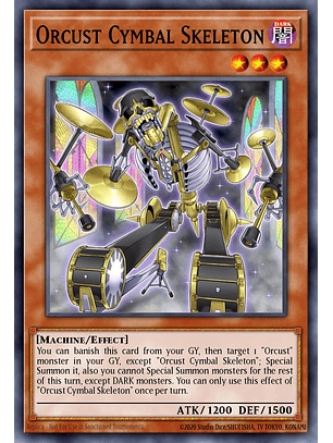 Orcust Cymbal Skeleton - BLMM-EN084 - Ultra Rare 1st Edition