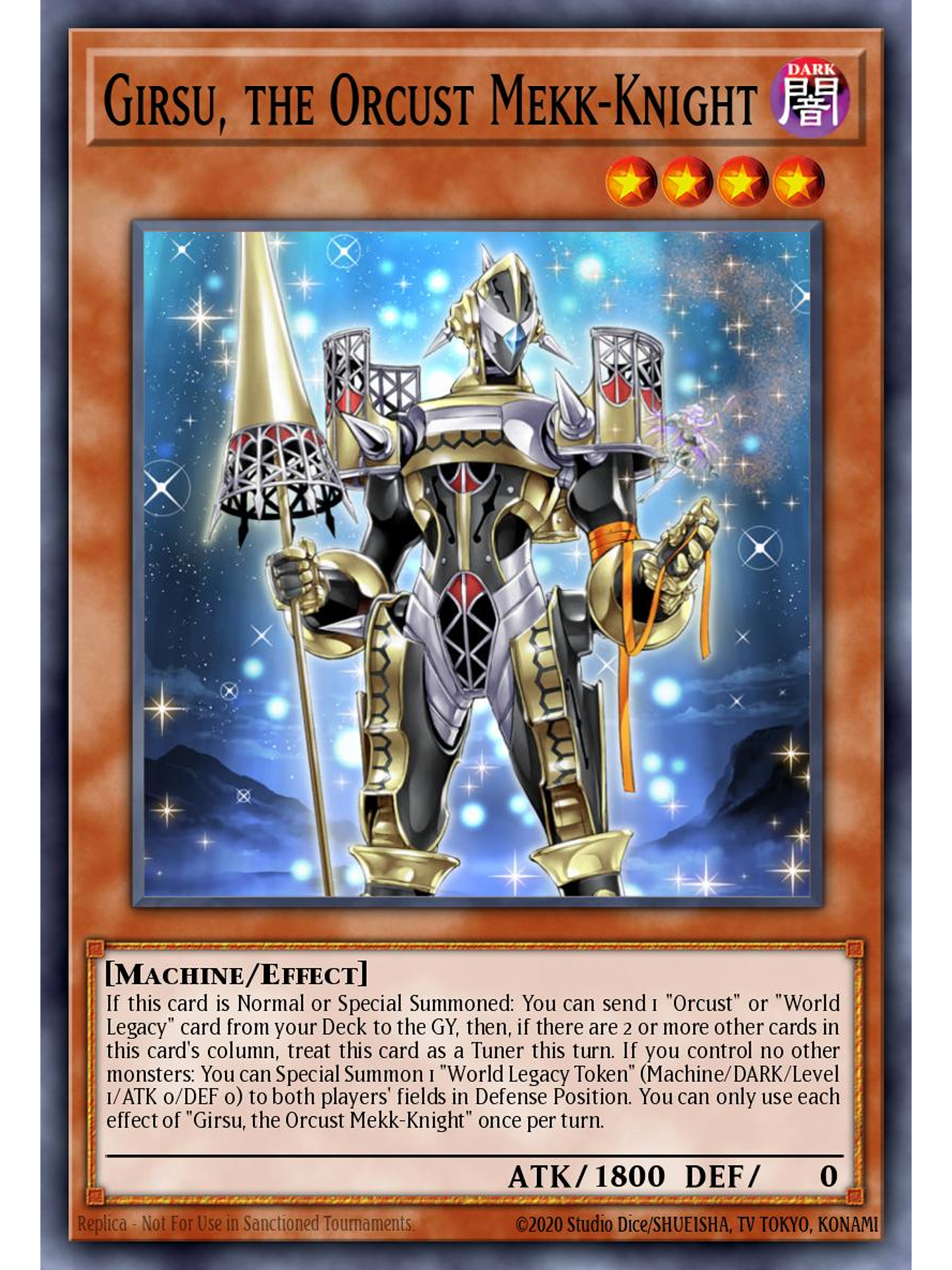 Girsu, the Orcust Mekk-Knight - BLMM-EN088 - Ultra Rare 1st Edition 1