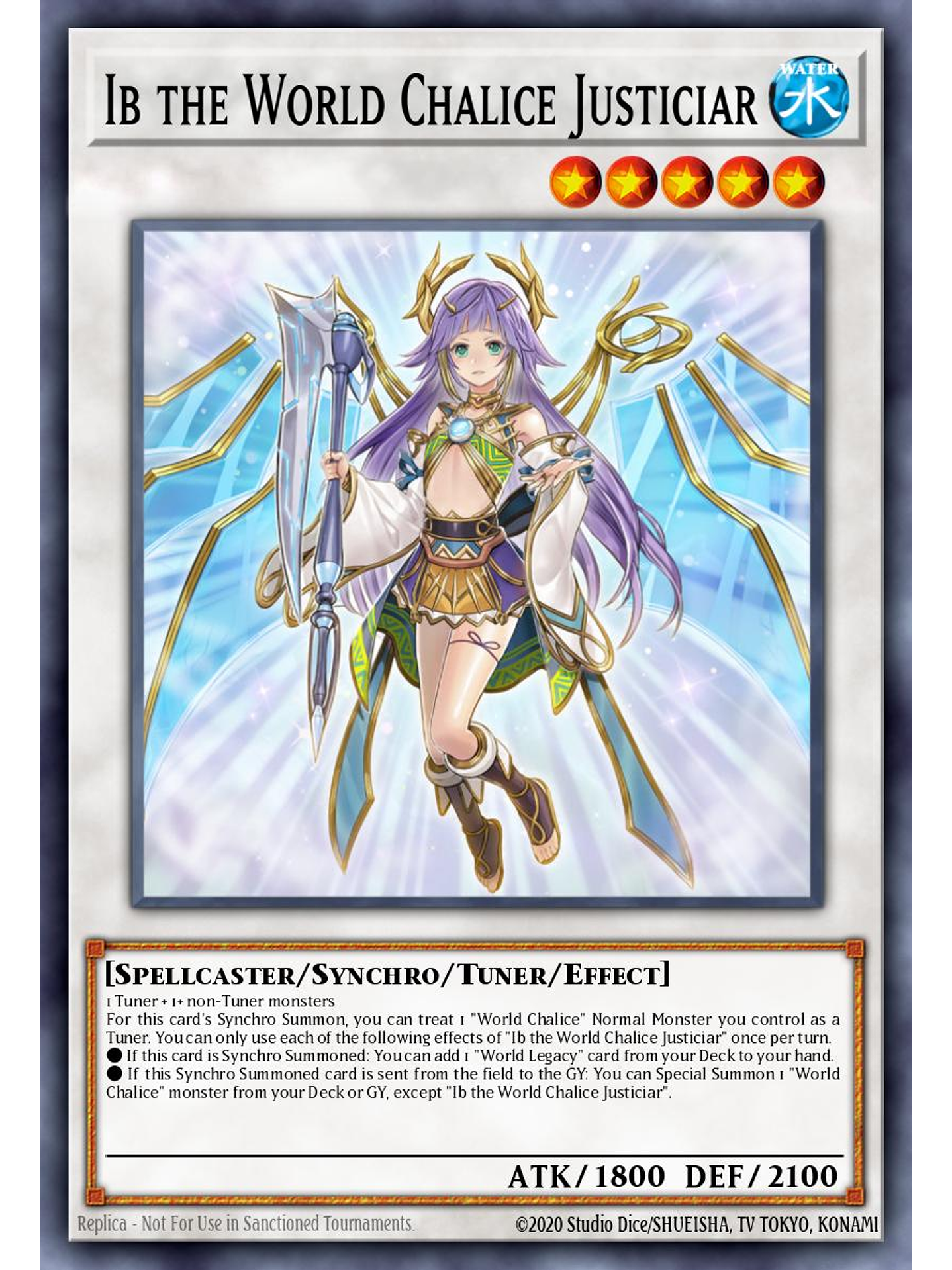 Ib the World Chalice Justiciar - BLMM-EN089 - Ultra Rare 1st Edition 1