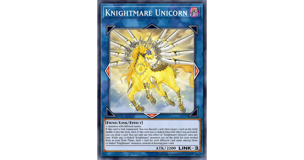 Knightmare Unicorn - BLMM-EN092 - Ultra Rare 1st Edition