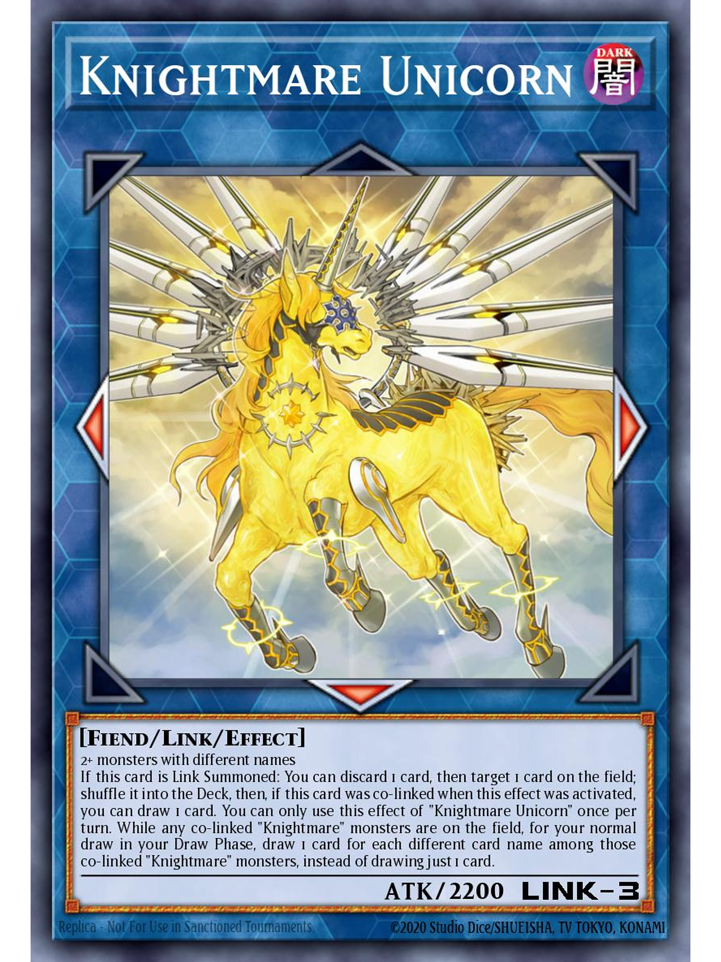 Knightmare Unicorn - BLMM-EN092 - Ultra Rare 1st Edition 1
