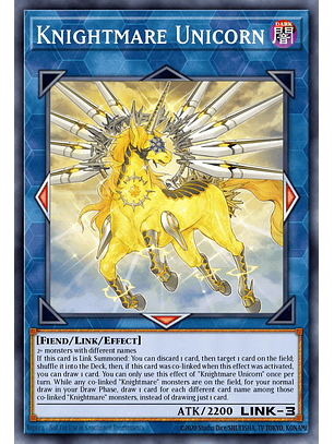 Knightmare Unicorn - BLMM-EN092 - Ultra Rare 1st Edition