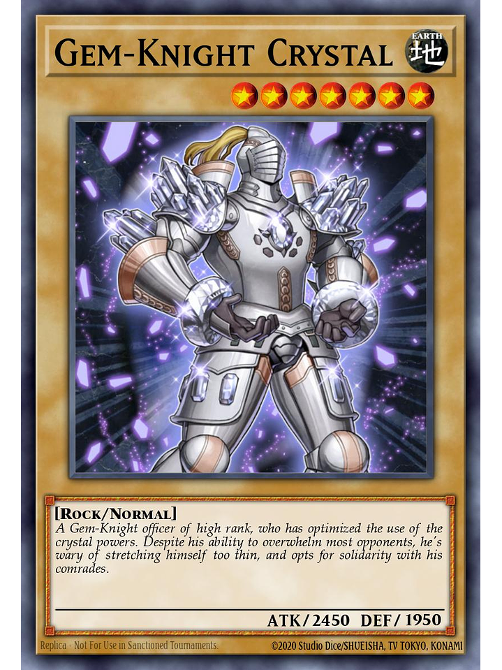 Gem-Knight Crystal - BLMM-EN100 - Ultra Rare 1st Edition 1