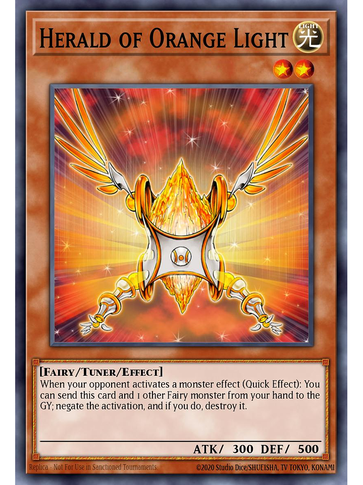 Herald of Orange Light - BLMM-EN103 - Ultra Rare 1st Edition 1