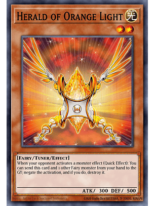 Herald of Orange Light - BLMM-EN103 - Starlight Rare 1st Edition