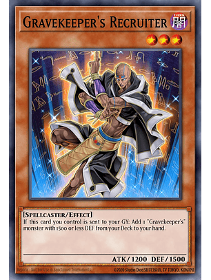 Gravekeeper's Recruiter - BLMM-EN110 - Secret Rare 1st Edition