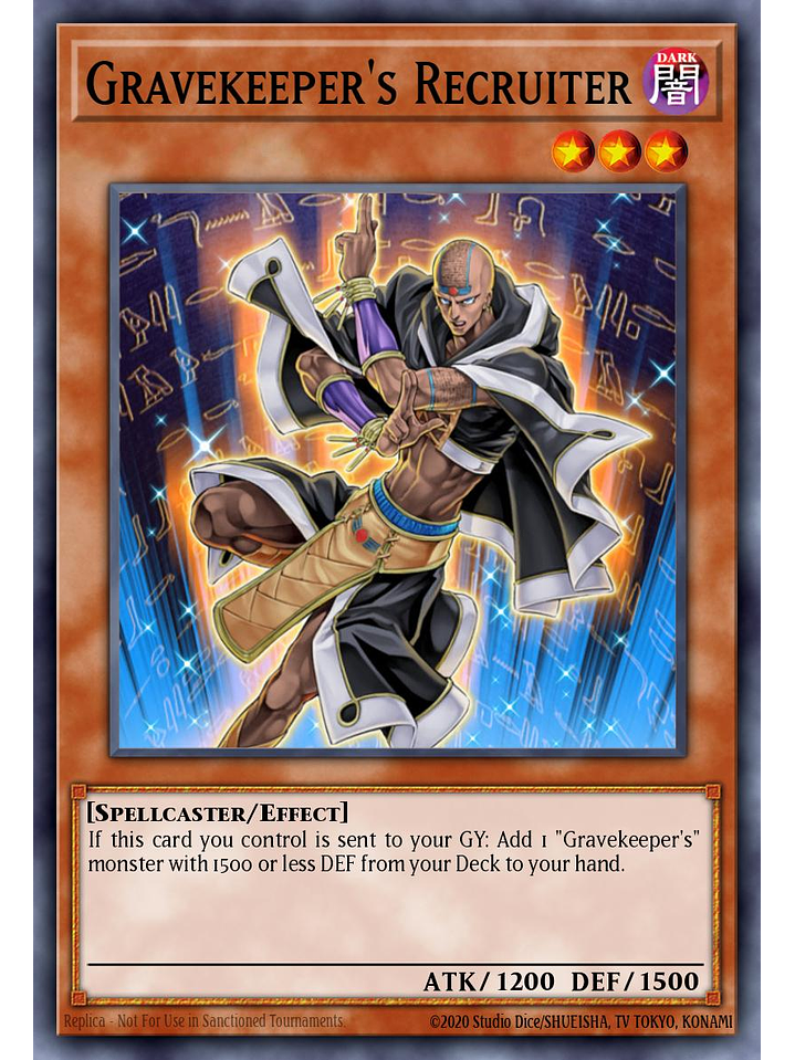 Gravekeeper's Recruiter - BLMM-EN110 - Secret Rare 1st Edition 1